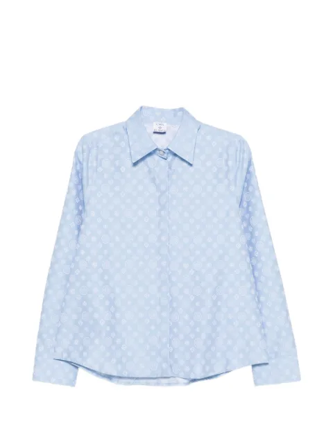 Casablanca monogram-patterned shirt Blue WSP26SH21801