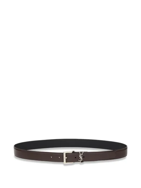 Saint Laurent logo buckle belt Brown 864585BOO0E2449
