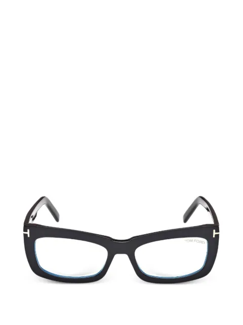 TOM FORD Eyewear rectangle full-rim glasses Black FT5966B001