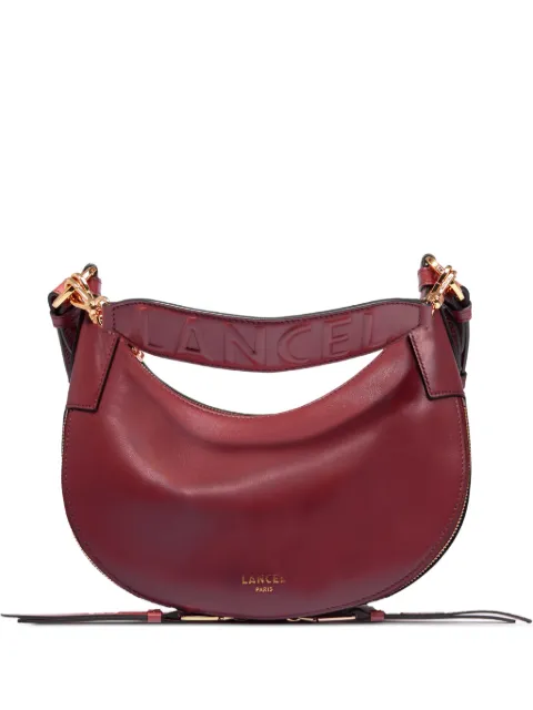 Lancel logo zipped shoulder bag Red A1331326TU