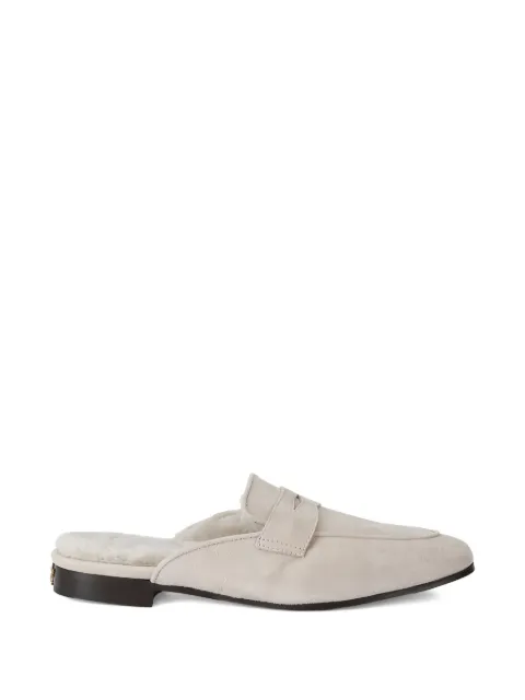Bougeotte nomad suede shearling slippers Neutrals SLSUCSVKSHEAINPNOMAD