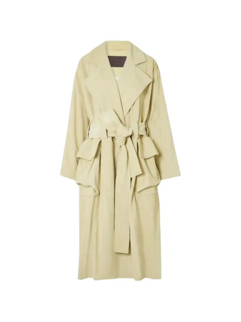 16Arlington Cinzia suede trench coat Yellow C076SS2501
