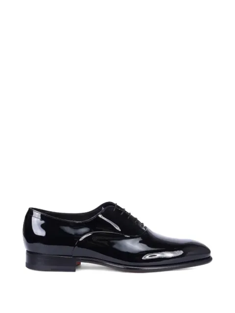Santoni almond-toe oxford shoes Black MCAG18908BC3MVER