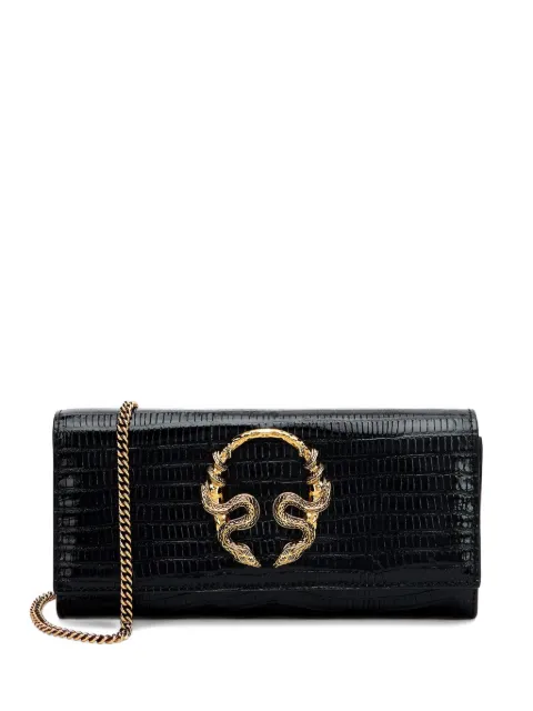 Roberto Cavalli Serpentine chain wallet Black WKA017PZ119