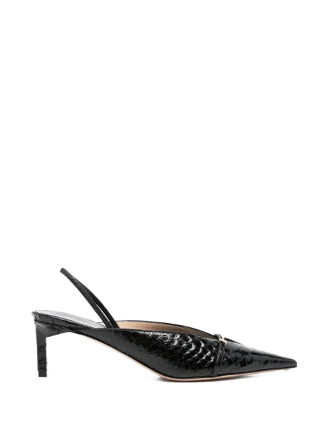 TOM FORD sling-back leather pumps Black W3842LCL516P