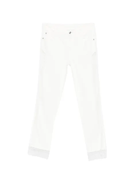 Ermanno Scervino lace-trim jeans White D487P351APZBY