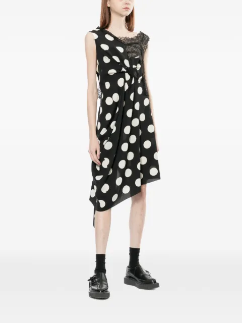 Junya Watanabe polka-dot dress Black JQO016