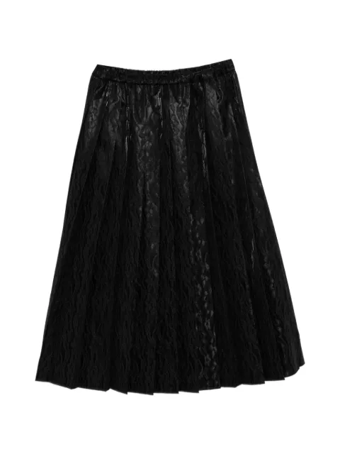 Junya Watanabe lace pleated skirt Black JQS018