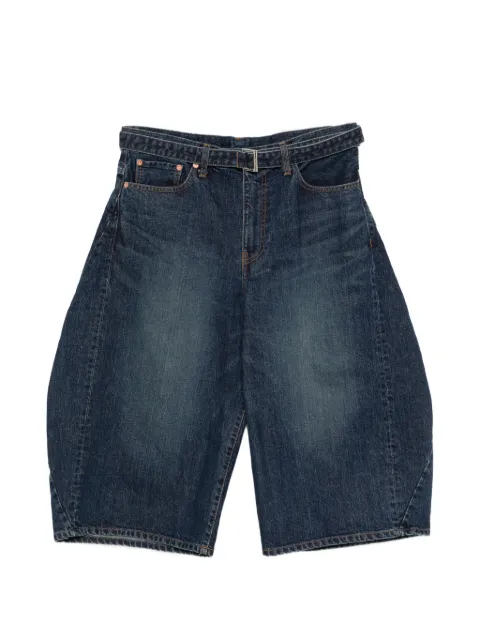 sacai buttoned belted shorts Blue 2603969M