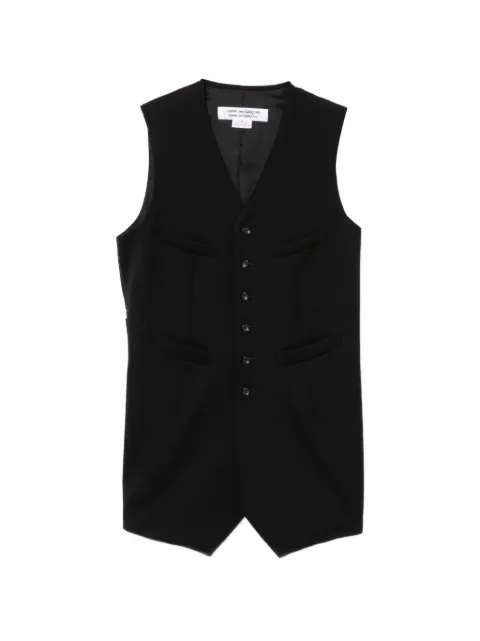 Comme Des Garçons Comme Des Garçons button vest coat Black CCXVCRQV002XQBKX00S
