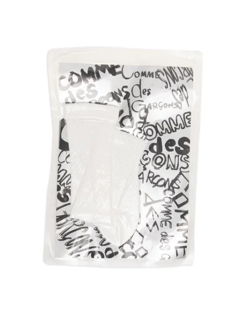 Comme Des Garçons logo socks White GQK501