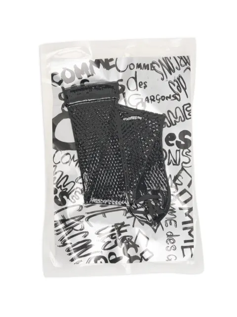 Comme Des Garçons textured logo socks Black GQK501