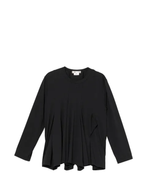 Comme Des Garçons draped T-shirt Black GQT015
