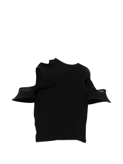 Junya Watanabe cut-out asymmetric top Black JQT027