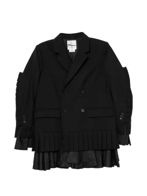 Noir Kei Ninomiya pleated blazer Black 3QJ005