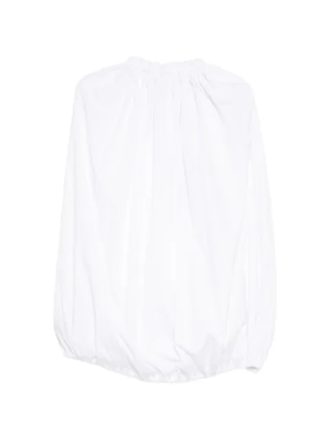 Comme Des Garçons gathered blouse White GQB014