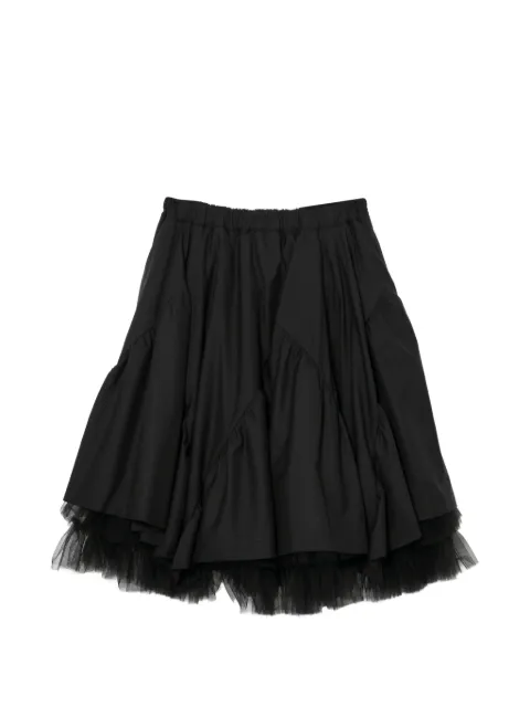 Noir Kei Ninomiya ruffled skirt Black 3QS008