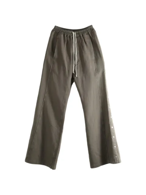Rick Owens DRKSHDW Wide Pusher drawstring button trousers Brown DS01F4336F