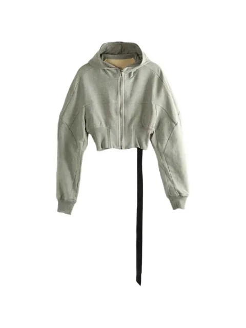 Rick Owens DRKSHDW Collage Gimp zip hoodie Grey DS01F4233FGM