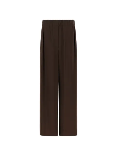 Jil Sander low-crotch wide trousers Brown J02KA0383J65022