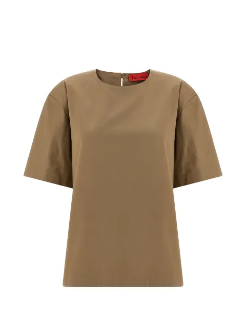 THELATEST Dean teardrop short-sleeve T-shirt Neutrals TLW04011T0176ABTPT0031