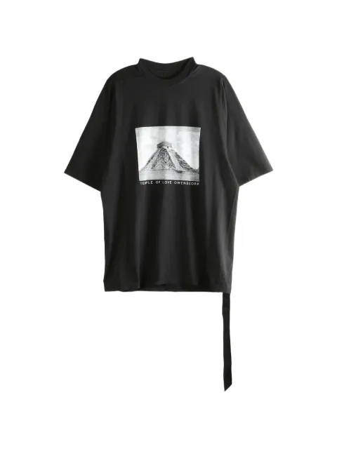 Rick Owens DRKSHDW print-detail short-sleeve T-shirt Black DU01F4274RNEP2