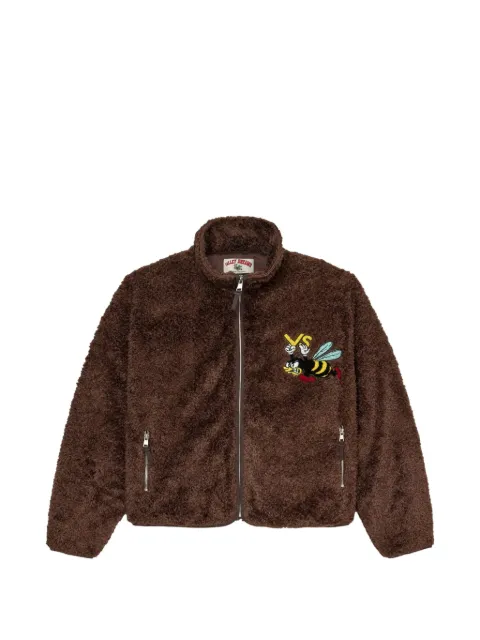Vale Lenny fleece zip-up sweatshirt Brown 1145110006VFLFBBROW