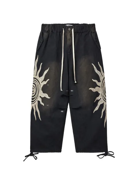 Vale sun graphic trousers Black VALE12001BK