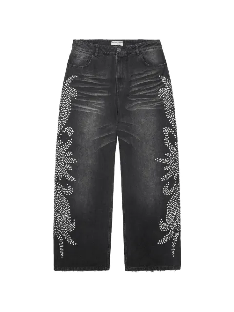 Vale x Mono Tsunami stud-embellished jeans Black VALE02001BK