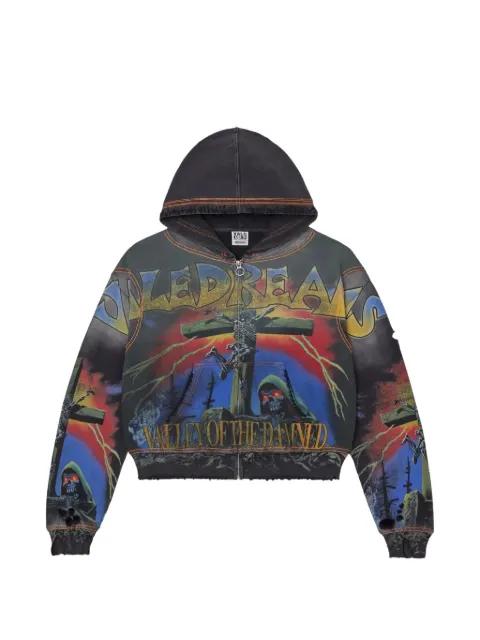 Vale damned zip hoodie Black VALE11007VFDBZUBBK