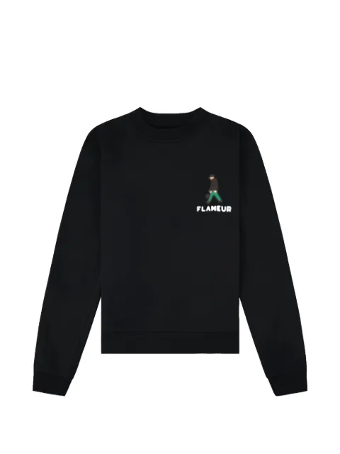 FLÂNEUR Blurred Stroller sweatshirt Black F15011