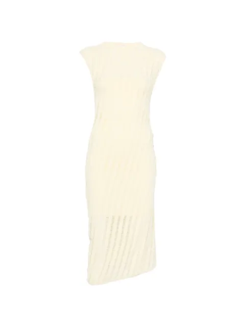 IRO Aysson striped gathered dress Yellow WP33AYSSON
