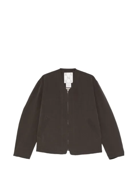 RANRA zip-fastening jacket Brown AMSS26JA02110