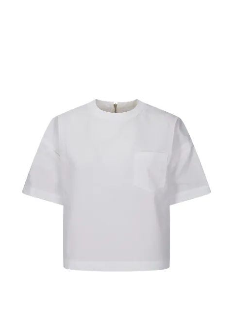 sacai crew-neck blouse White 2608396