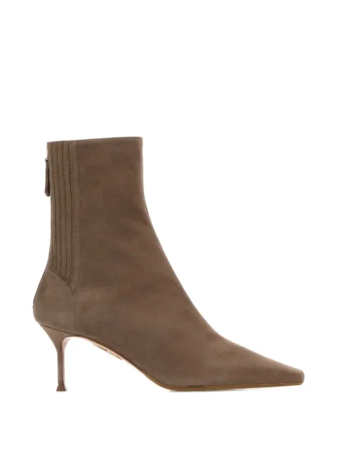 Aquazzura saint honor suede ankle boots Brown SAHMIDB0SUETOR