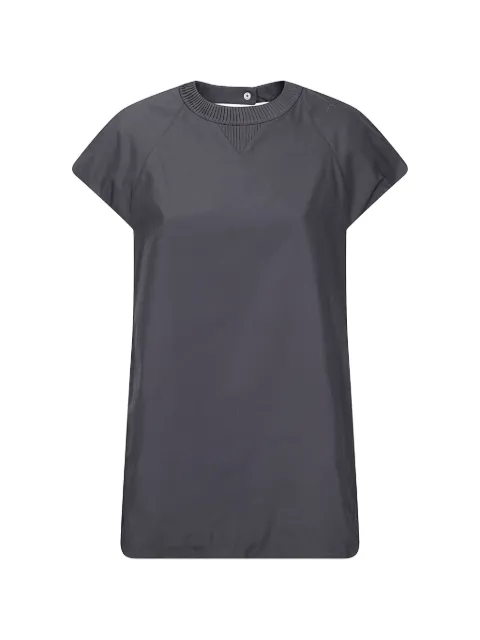 sacai poplin short-sleeve dress Grey 26083910