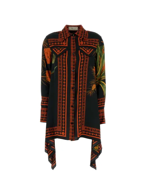 Blumarine printed mini shirt dress Black 2A781A