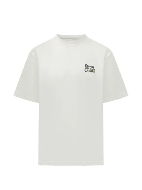 BARROW crew-neck printed T-shirt Neutrals S6BWUATH077