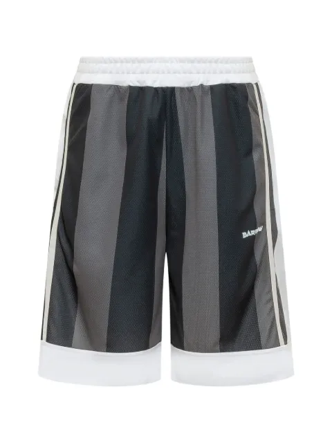BARROW vertical stripe mesh shorts Black S6BWUABE059