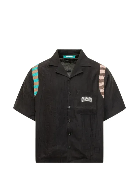 BARROW chest-pocket panelled shirt Black S6BWUASI047