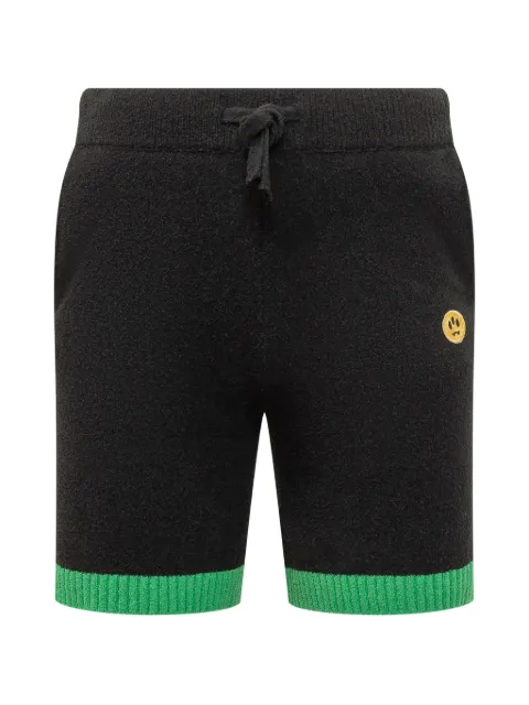 BARROW embroidered-detail shorts Black S6BWUABK073