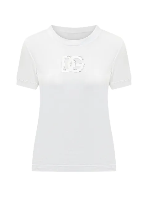 Dolce & Gabbana logo-detail short-sleeve T-shirt White F8N08ZGDDMB