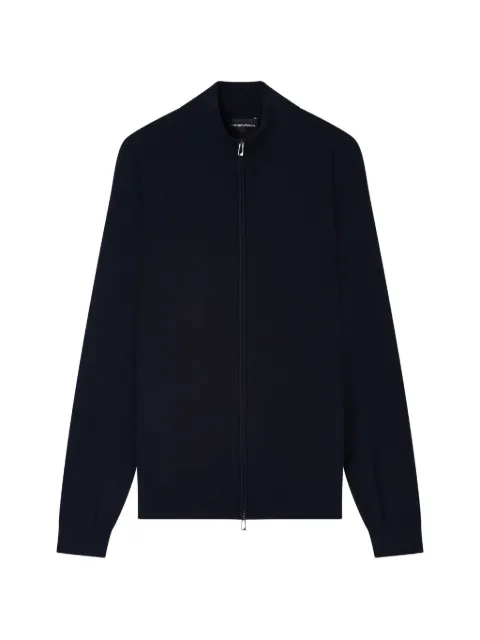 Emporio Armani zip-fastening long-sleeve cardigan Blue EM004379AF23421