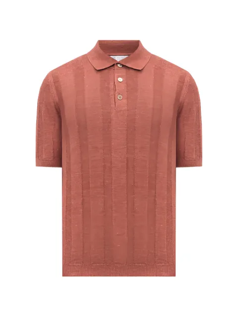Brunello Cucinelli wide rib knit polo Brown M2L707815CYM65