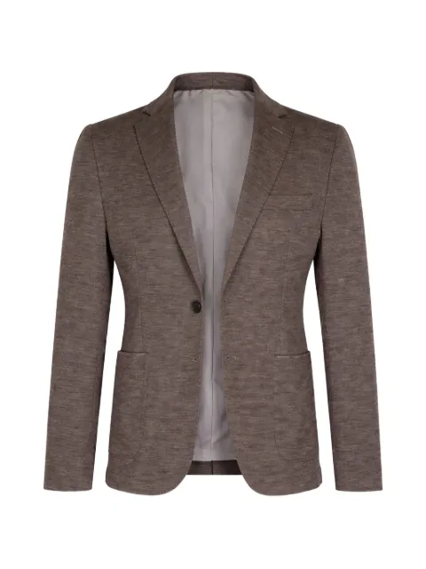 Maurizio Baldassari long-sleeve single-breasted blazer Brown TJW04722