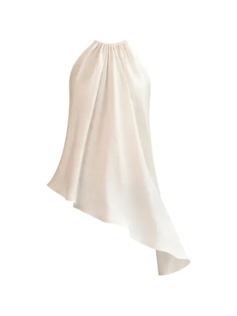 Cynthia Rowley ring asymmetric Talita blouse White 25S1TP44SK