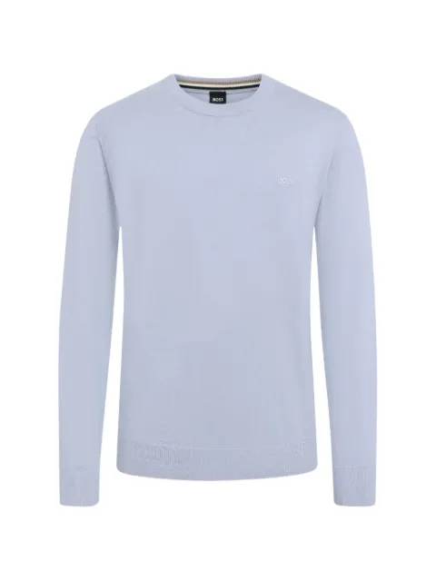 BOSS crew-neck sweater Blue 50556344