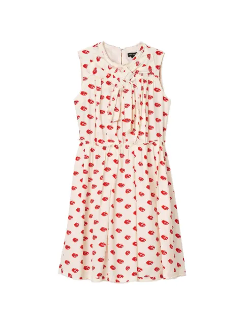 Marc Jacobs lips pleated midi dress Neutrals 2S6RDR010W36112