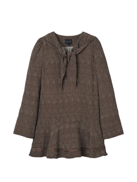 Marc Jacobs Sailor polka-dot mini dress Brown 2S6RDR006W20267