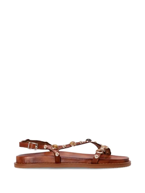 Kotris Sandals stud-embellished buckle sandals Brown 14830ST